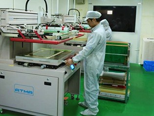 Automatic screen printing machine